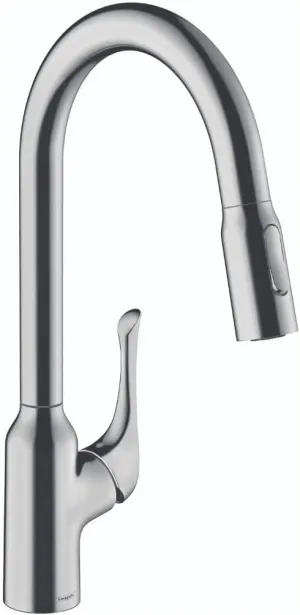 hansgrohe Allegro N Chrome High Arc Kitchen Faucet, Kitchen Faucets with Pull Down Sprayer, Faucet for Kitchen Sink, Chrome 71843001