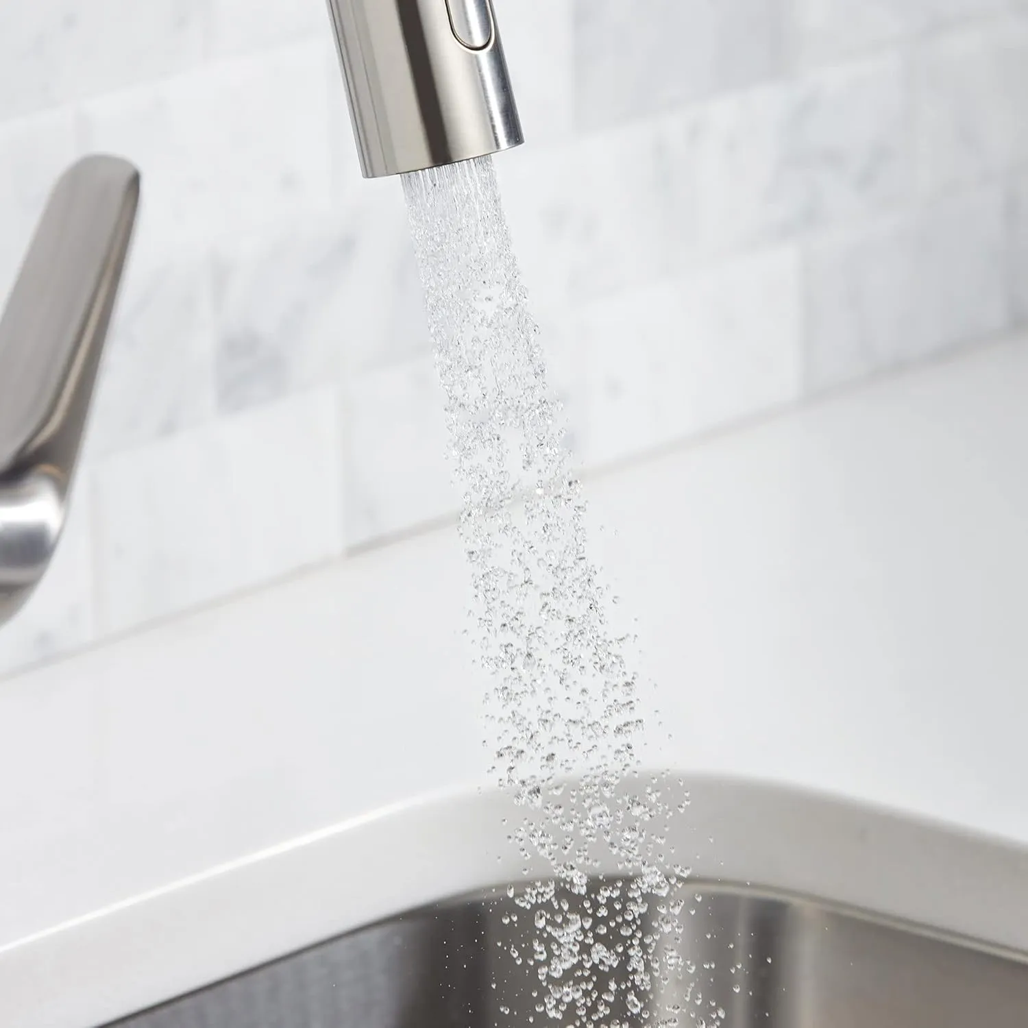 hansgrohe Focus N Stainless Steel High Arc Kitchen Faucet, Kitchen Faucets with Pull Down Sprayer, Faucet for Kitchen Sink, Stainless Steel Optic 71800801