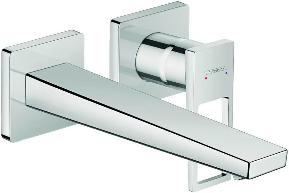 hansgrohe Metropol Modern Low Flow Water Saving 1-Handle 2 5-inch Tall Bathroom Sink Faucet in Chrome, 74526001