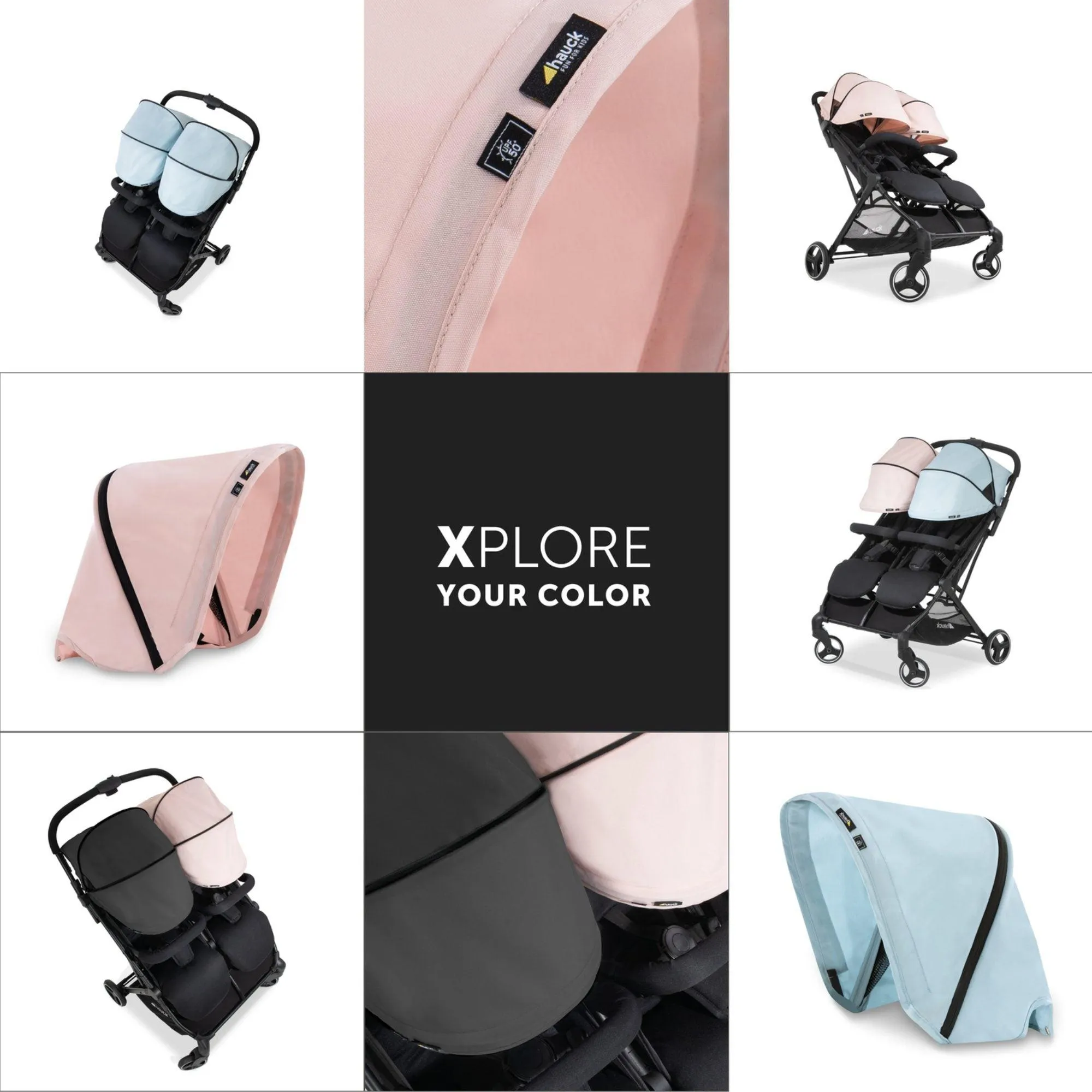 Hauck Swift X Duo Double Pushchair - Black