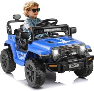 Hikole Battery Operated Cars Toy for Toddlers, Blue