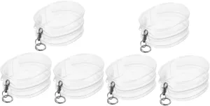 Homoyoyo 2sets Doll Storage Bag Portable Toy Carrier Bag for Small Figurines Accessories Metal Plastic Construction for Outdoor Activities 3pcs*2