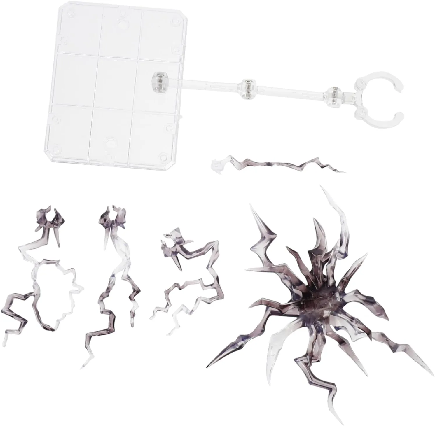 Homoyoyo Plastic Doll Figure Stand Action Figure Display Stand Action Figure Stand Set Flexible Long Side Clip Multi-set Base