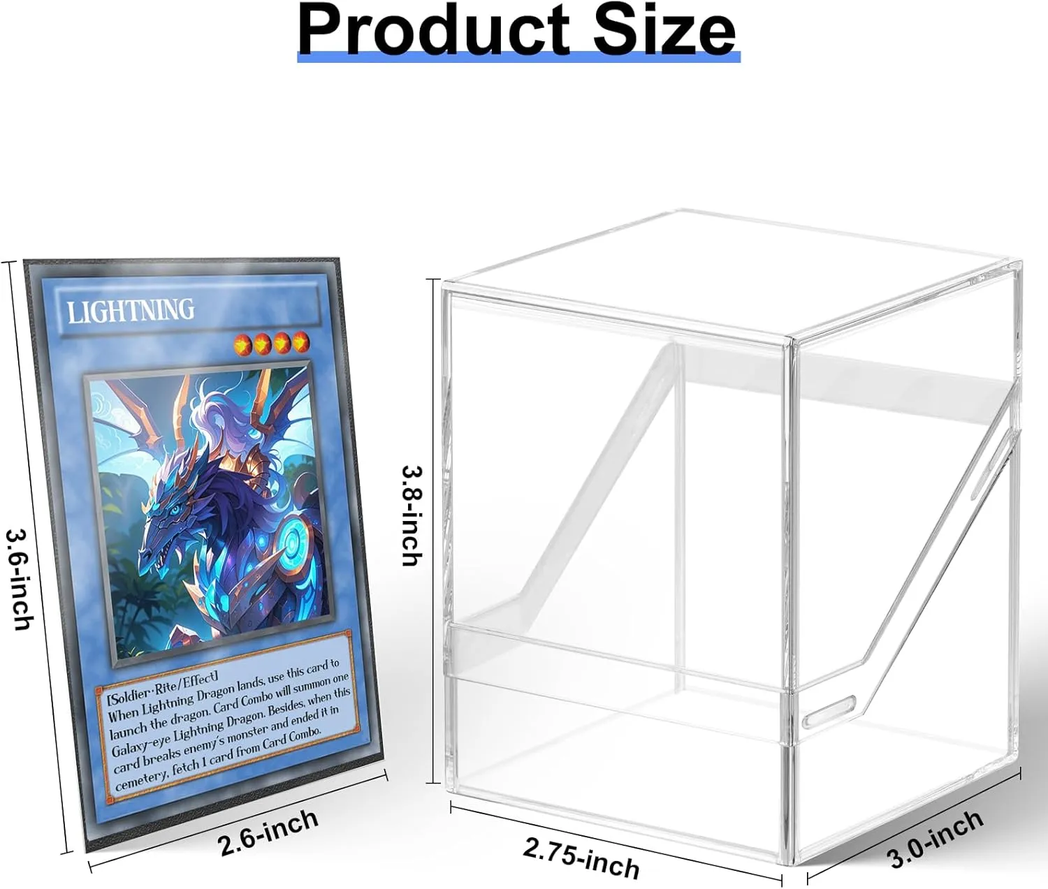 Homthy 6 Pack Card Deck Boxes, Card Deck Cases with 600 PCS Matte Card Sleeves, Commander Deck Boxes Trading Card Storager Fit for MTG, TCG, Sport Cards (6 colors)