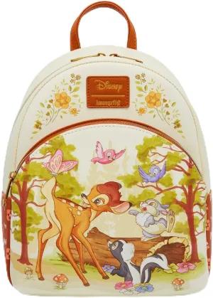 Hot Topic Loungefly Disney Bambi Forest Scene Mini Backpack Exclusive BROWN LIGHT BROWN NONE