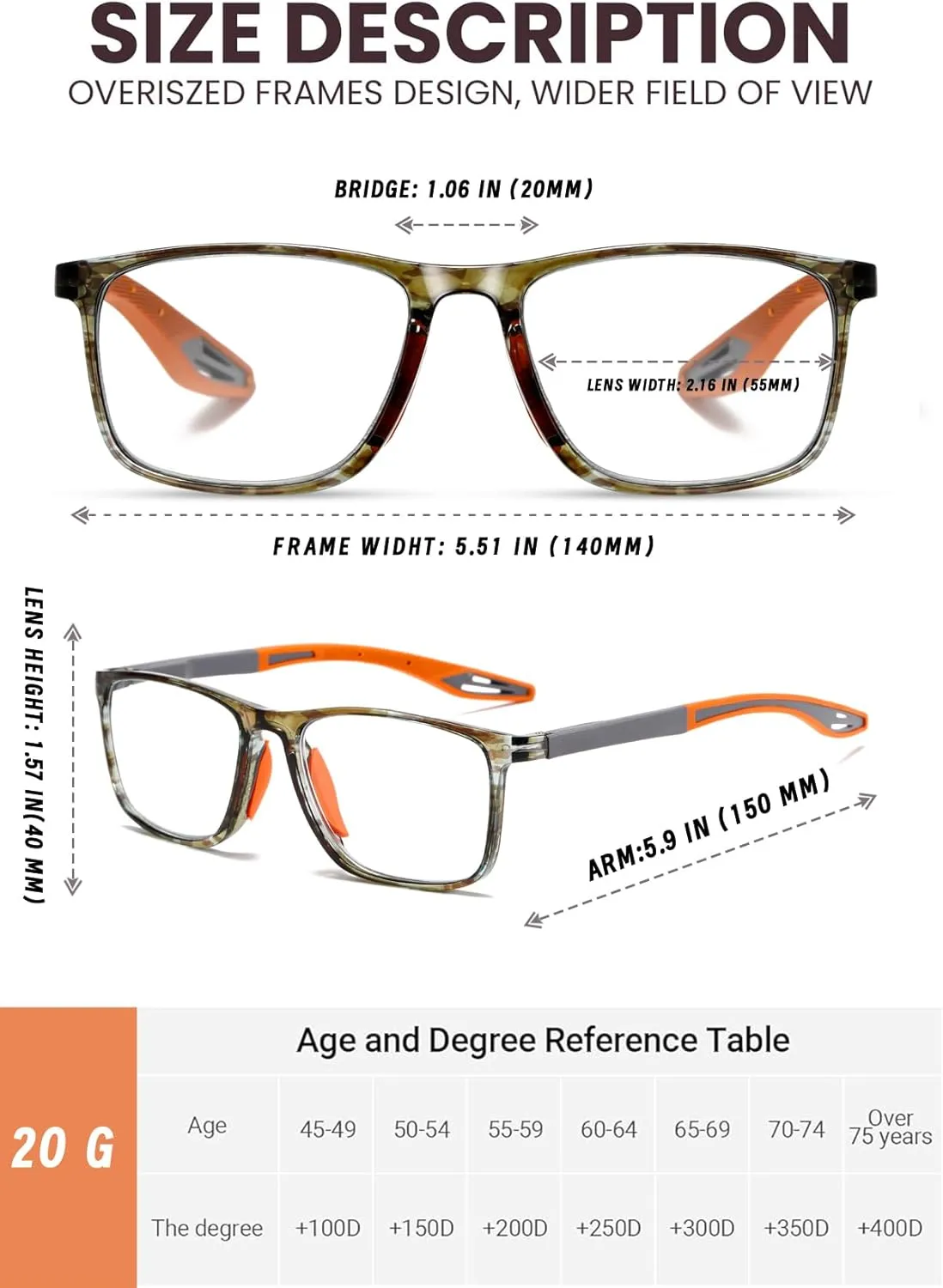 Hubeye 3 Pairs TR90 Sports Reading Glasses for Men and Women Ultralight Flexible Anti-Blue Light Readers  0.0