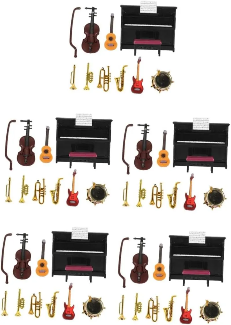 IMIKEYA 1 Set Miniature Music Instrument Decoration for Dollhouse Realistic Props for Mini Scenes and Photography Compact Lightweight Safe for Music Themed Displays