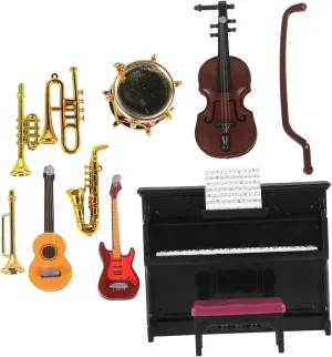IMIKEYA 1 Set Miniature Music Instrument Decoration for Dollhouse Realistic Props for Mini Scenes and Photography Compact Lightweight Safe for Music Themed Displays