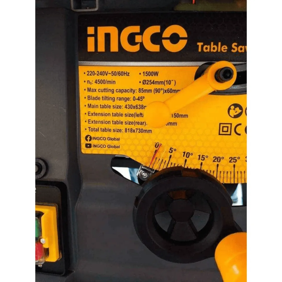 Ingco Table Saw 1500W - TS15007