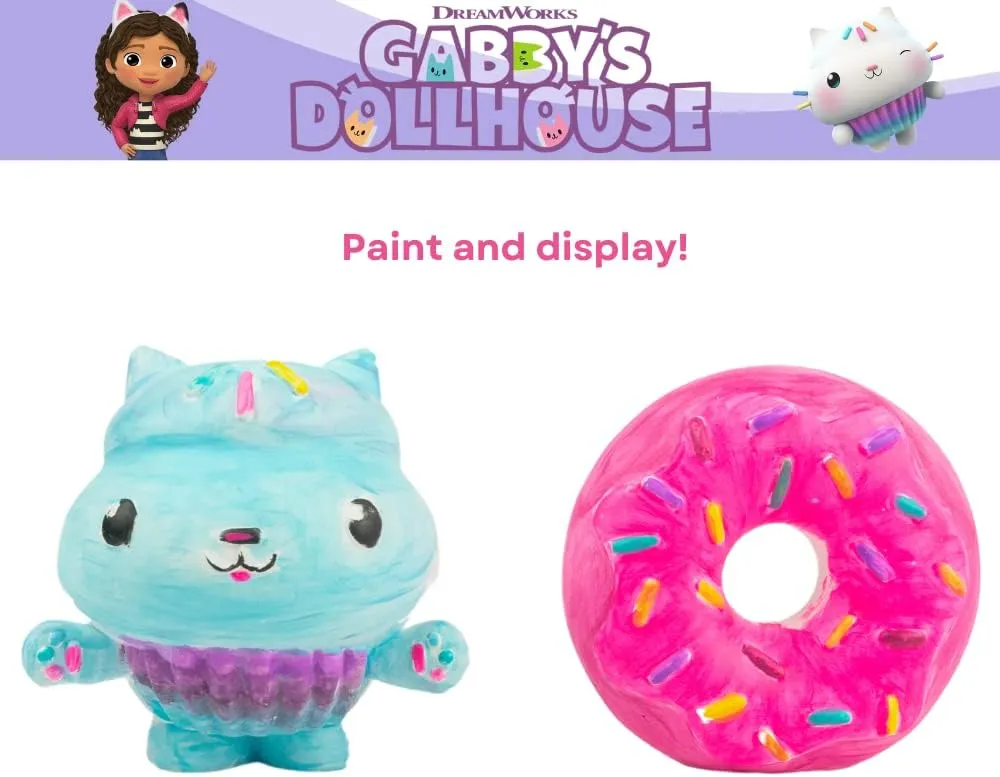 Innovative Designs Gabby’s Dollhouse DIY Paint Your Own Figurines Arts and Crafts Set for Girls
