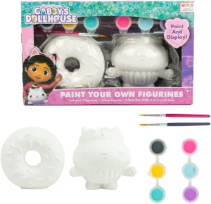 Innovative Designs Gabby’s Dollhouse DIY Paint Your Own Figurines Arts and Crafts Set for Girls