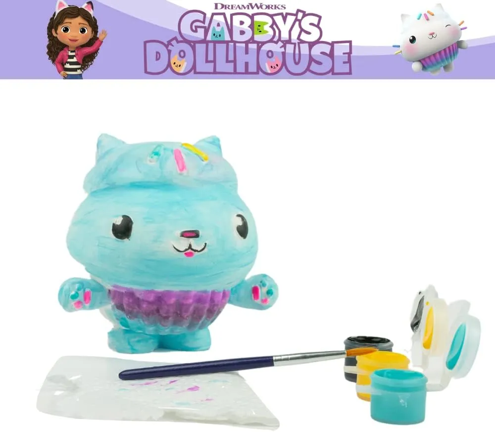 Innovative Designs Gabby’s Dollhouse DIY Paint Your Own Figurines Arts and Crafts Set for Girls