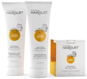 Intense Repair Almond-Honey Conditioner Set, Natural 3-Piece - Shampoo, Conditioner, Hair Mask for Dry, Damaged, Frizzy Hair & Growth, 8.0 fl oz