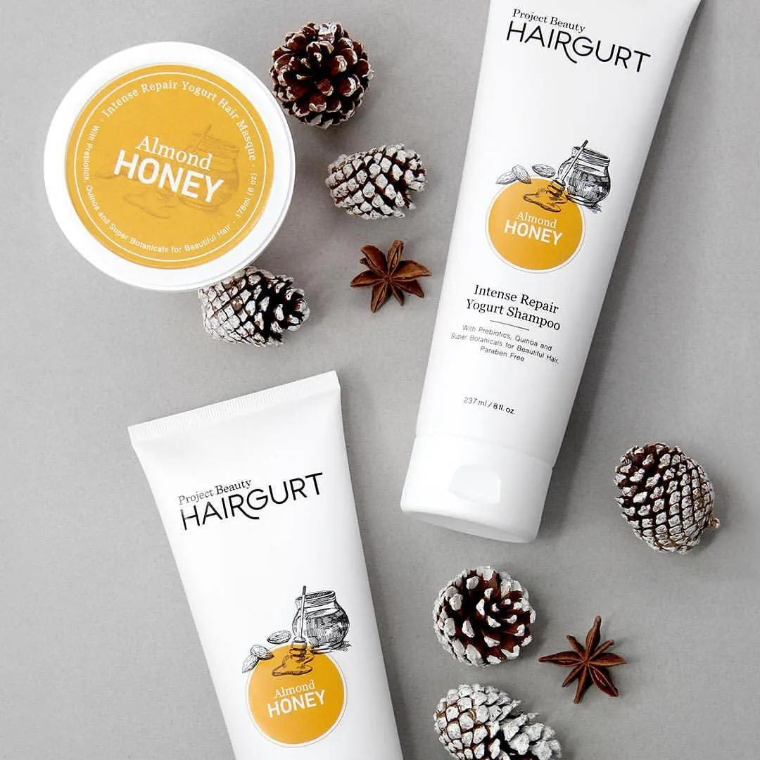 Intense Repair Almond-Honey Conditioner Set, Natural 3-Piece - Shampoo, Conditioner, Hair Mask for Dry, Damaged, Frizzy Hair & Growth, 8.0 fl oz