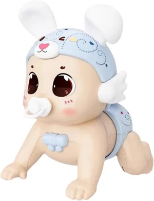 Interactive Baby Doll Toy with Musical Features for Infants, Blue