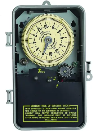 Intermatic T8845PV SPST 125-Volt Mechanical Cycle and Irrigation Timer Switch - Flexible Watering Control - Rain Sensor Enabled