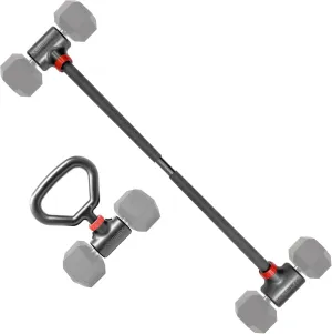 Jayflex Hyperbell Dumbbell Converter - Convert Dumbbells to Barbell Set and Kettlebell for Home Fitness - Adjustable & Up to 200 lb Capacity Weight Barbell for Weight Lifting