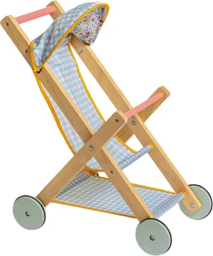 JC Toys Parfait Collection | Deluxe Wooden Doll Toy Stroller | for Dolls and Stuffed Animals up to 18" | Ages 3  |Twiggly Toys