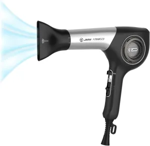 JMW Hair Dryer AIR Storm 1600W BLDC Motor, Fast Drying, 100% Powerful Cold Wind, Light Weight, Quiet, Low Noise, Durable, Silent Blow Dryer