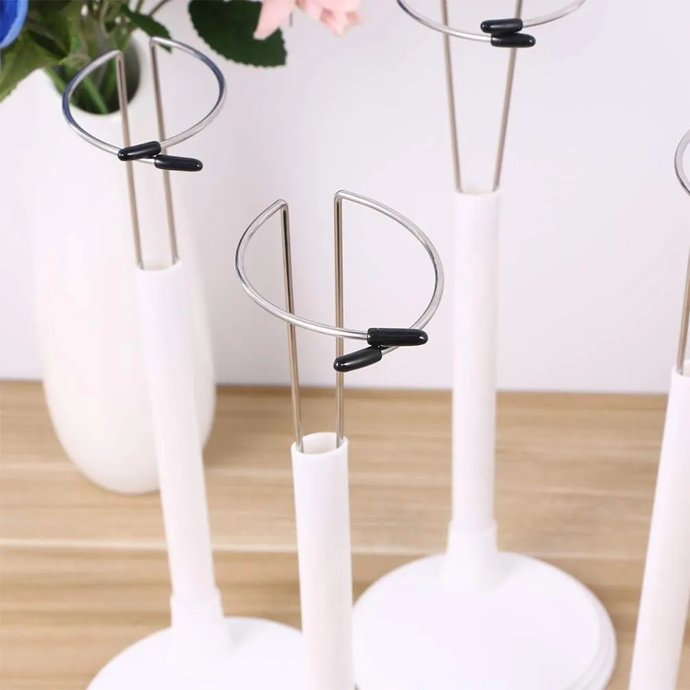 jojofuny 2Pcs Doll Support Stand - Portable Doll Bear Toy Organizer Display Bracket Holder Frame Rack for Home Shop - 35cm White