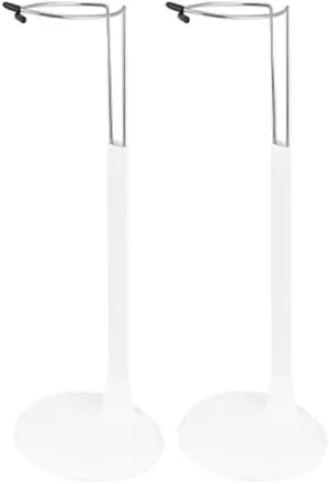 jojofuny 2Pcs Doll Support Stand - Portable Doll Bear Toy Organizer Display Bracket Holder Frame Rack for Home Shop - 35cm White