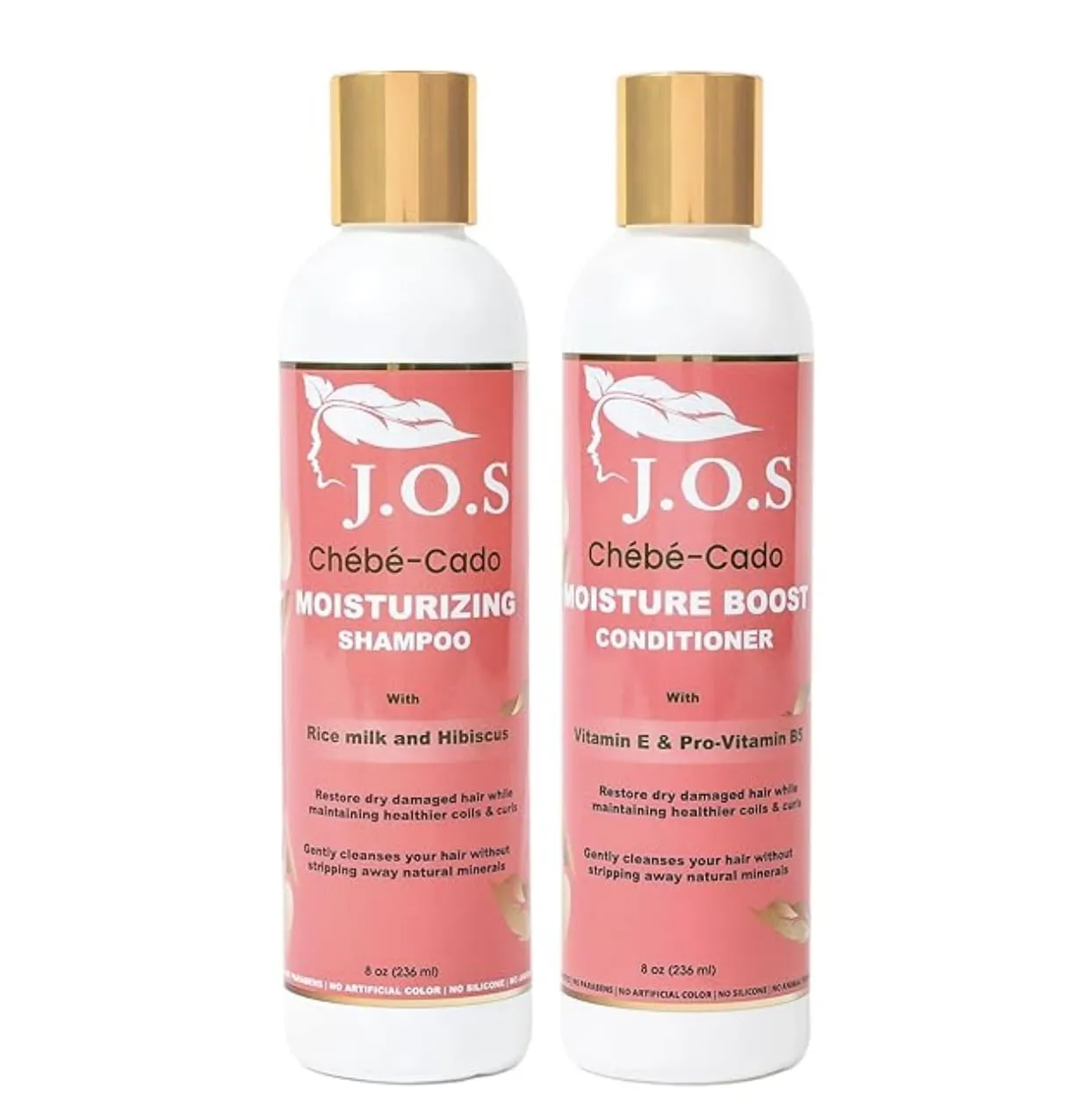 J'Organic Solutions Chébé-Cado Moisturizing Shampoo & Conditioner Set (8 oz)