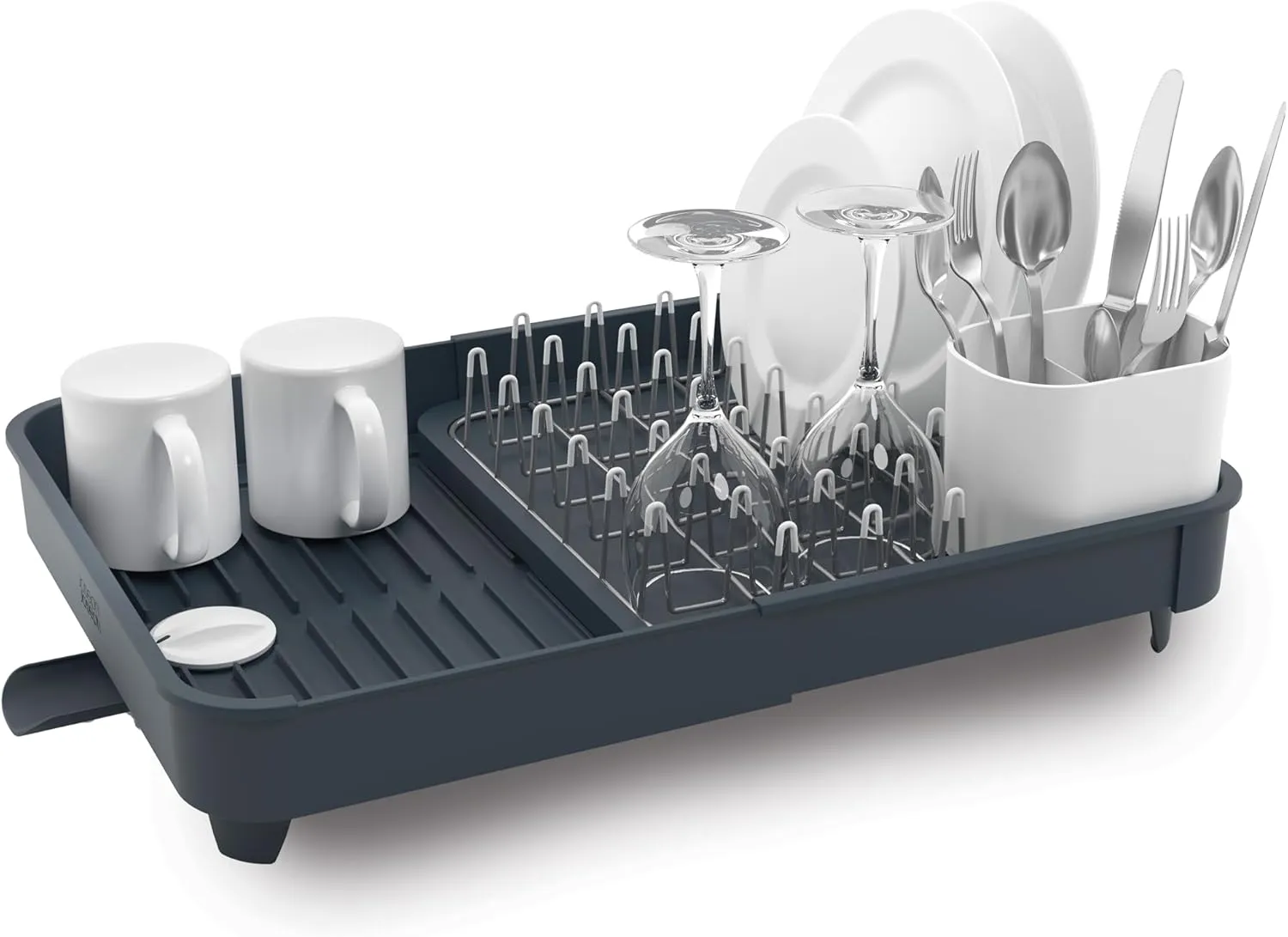 Joseph Joseph Extend Expandable Dish Drying Rack and Drainboard Set , Gray