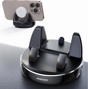 JOYROOM Car Phone Holder with 360° Adjustable & Avoid Sun Glare, Anti-slip Spring Snap Design Dashboard Cell Phone Holder, Phone Holders for Your Car Compatible with Pop Grip, Smartphones, GPS Devices