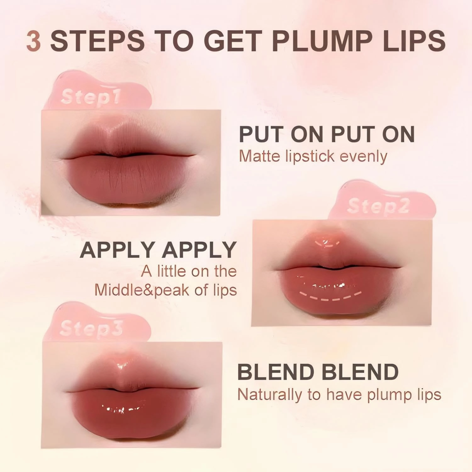 Judy Doll Fruit Honey Lip Oil Clear,Hydrating Lip Gloss,Moisturizing Nonstick Tinted Gloss Lip Oil (Peach Honey, 0.22 Fl Oz)