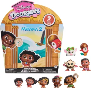 Just Play Disney Doorables Moana 2 Collection Peek, Collectible 1.5-inch Mini Toy Figures, Kids Toys for Ages 5 Up