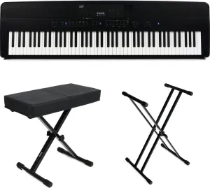 Kawai ES920 88-key Digital Piano Essentials Bundle - Black