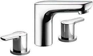KCW 12.363.191.000 Piana Widespread 3 Hole Faucet with Pop-Up, Chrome