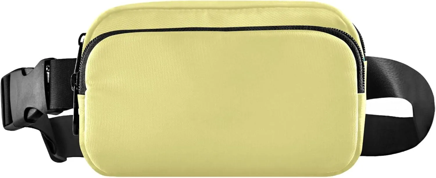 Khaki Fanny Belt Bag Waist Packs Crossbody Bags Bum Bag for Running Hiking Travel Workout Adjustable Strap for Women Men