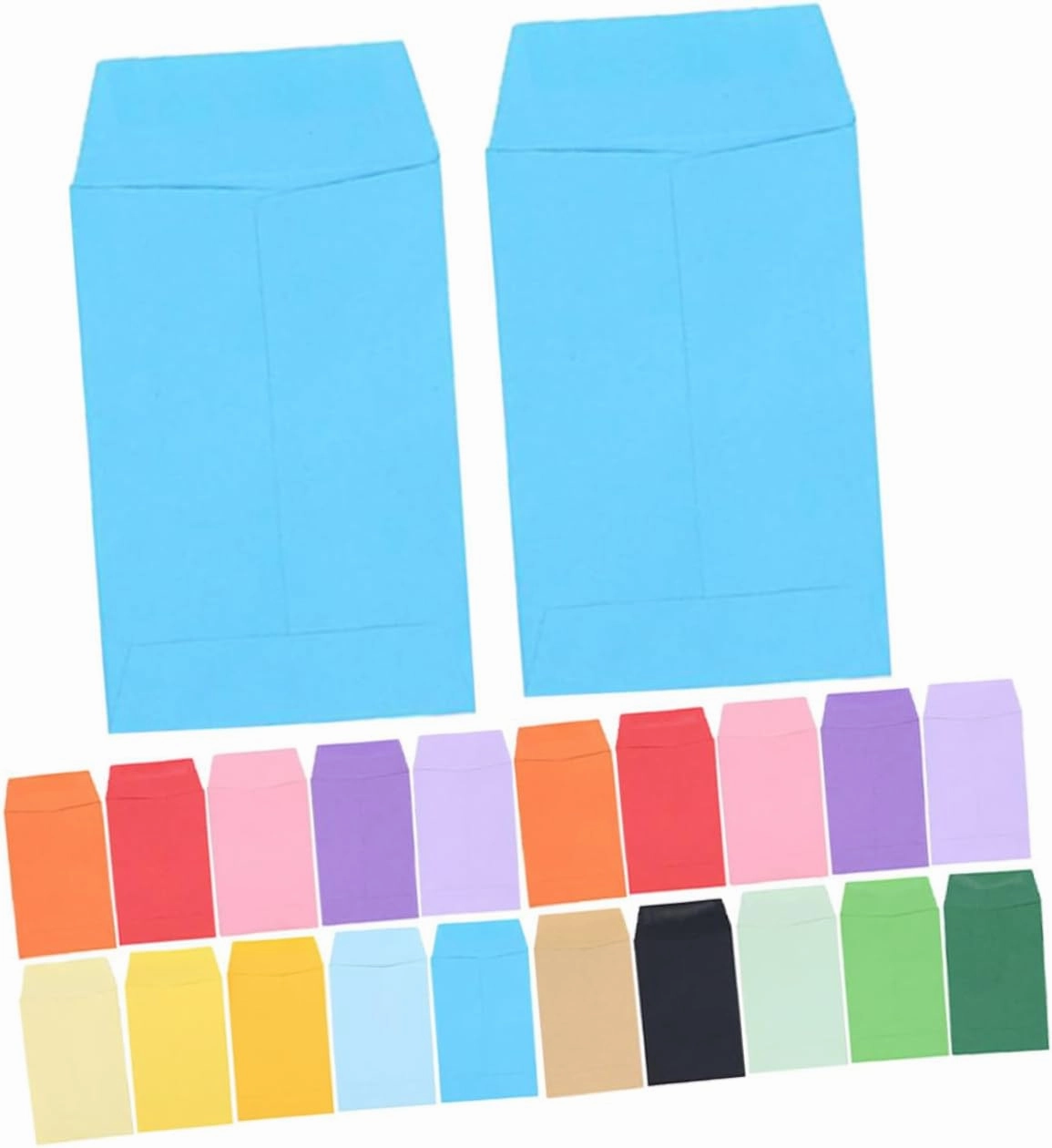 KICHOUSE Elegant Practical 80pcs Small Envelopes Envelope Sheets for Cash Cards Storage