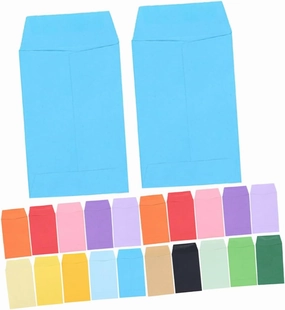 KICHOUSE Elegant Practical 80pcs Small Envelopes Envelope Sheets for Cash Cards Storage