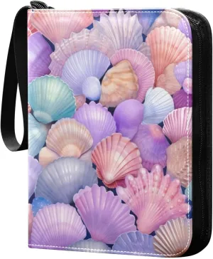 Kigai Colorful Shell Card Binder - 400 Pockets Card Holder with 50 Sleeves, Trading Card Album Folder for Boys Girls