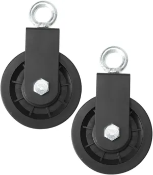 Kisangel Cable Pulley System Pulley Systems Workout Equipment Wheels Cable Gym Adjustable Exercise Universal
