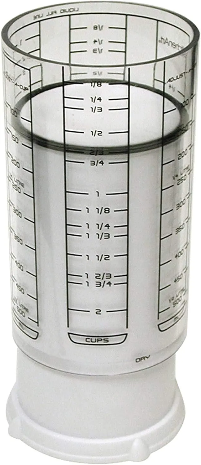 KitchenArt 23401 2 Cup Adjust-A-Cup, Plastic, White