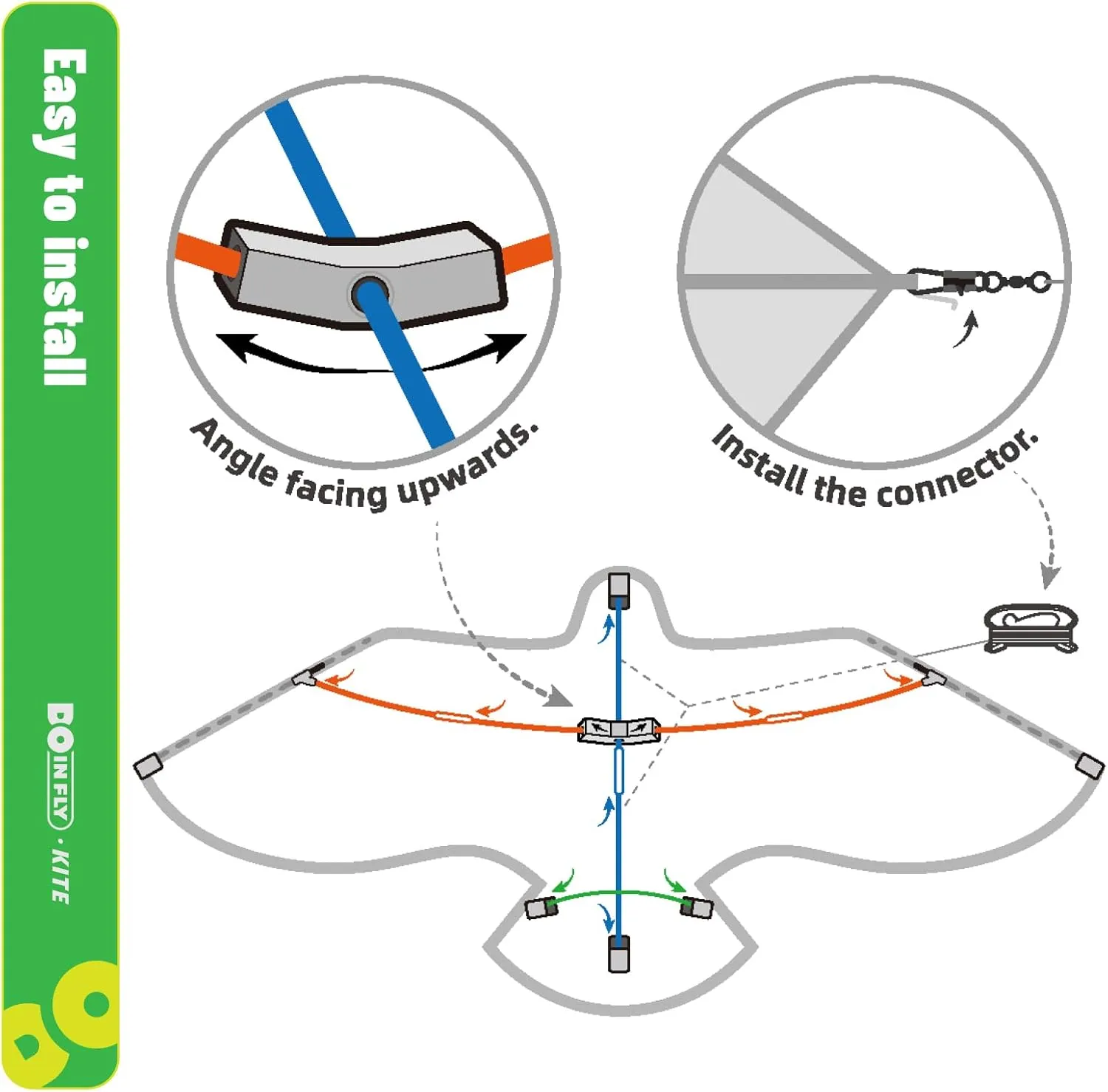 Kite for Ages 8-12, Easy to Fly and Assemble Rocket Kites for Beginner, Single Line String Professional Kites for Beach and Outdoor Activity (Eagle & Snake Kite Set)