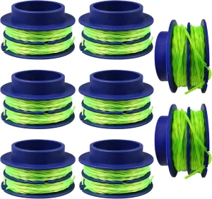 KLS124-03 Dual-line Spool Compatible with Kobalt 24-Volt KST 2024A-03 KST1124B-03 Max Weed Wacker String Trimmer,Replacement for Kobalt Weed Eater String 0.080'' 20Ft,8Pack