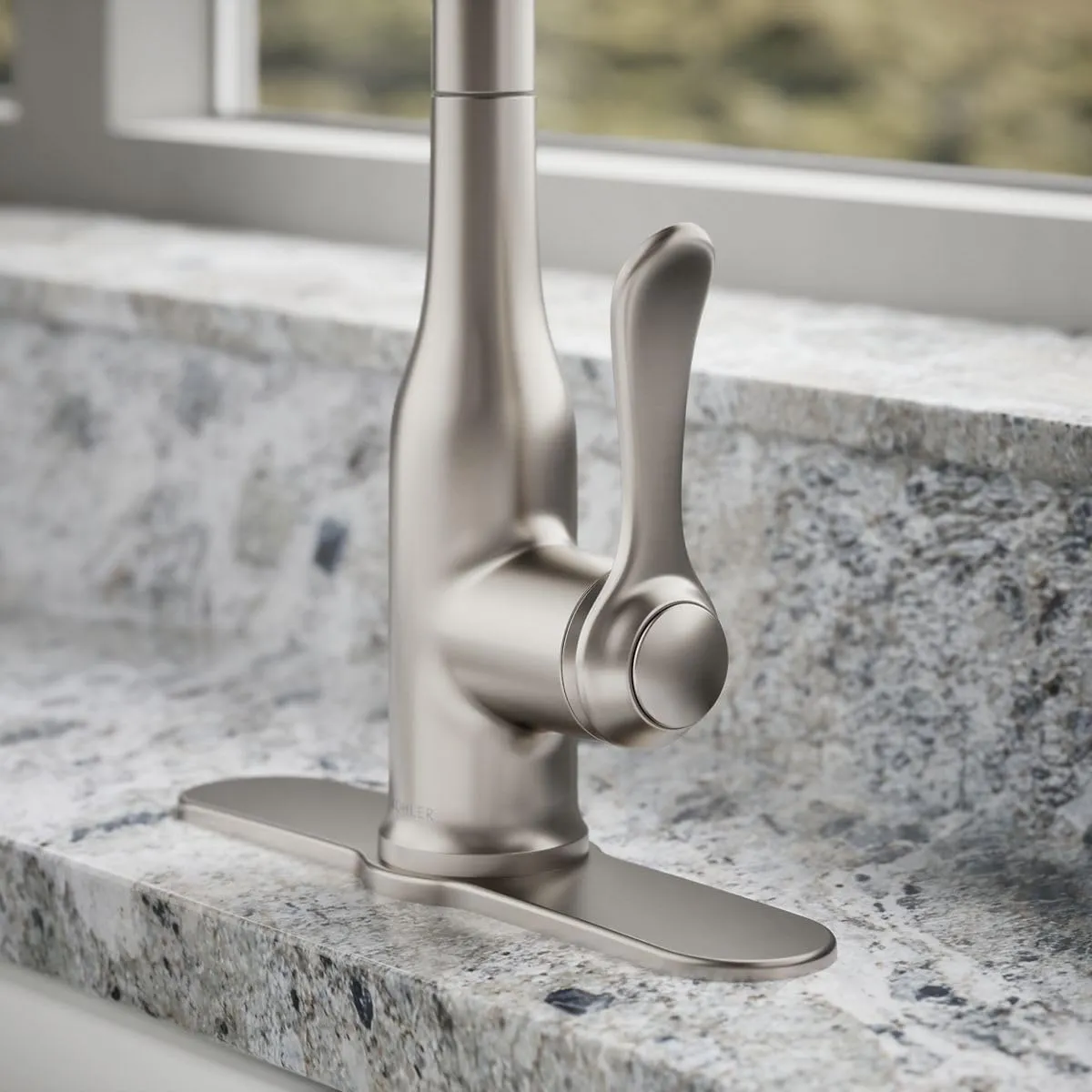 Kohler K-R23863-SD-VS Motif Kitchen Sink Faucet, Vibrant Stainless