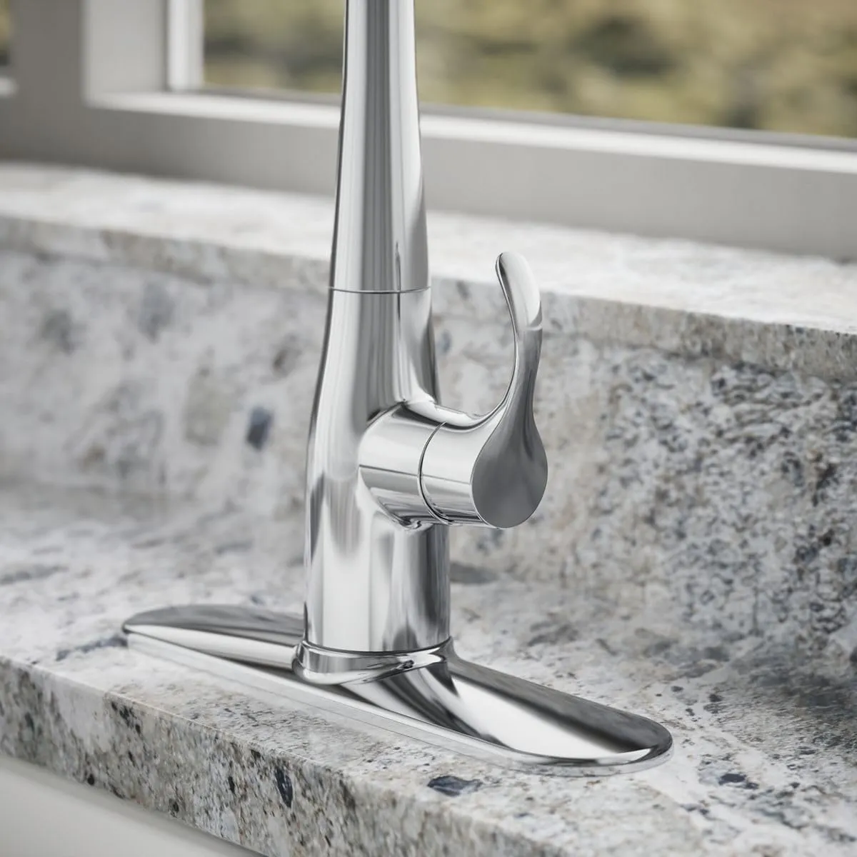 KOHLER Simplice Pull Down Kitchen Faucet, 3-Spray Faucet, Kitchen Sink Faucet with Pull Down Sprayer, Polished Chrome, K-596-CP