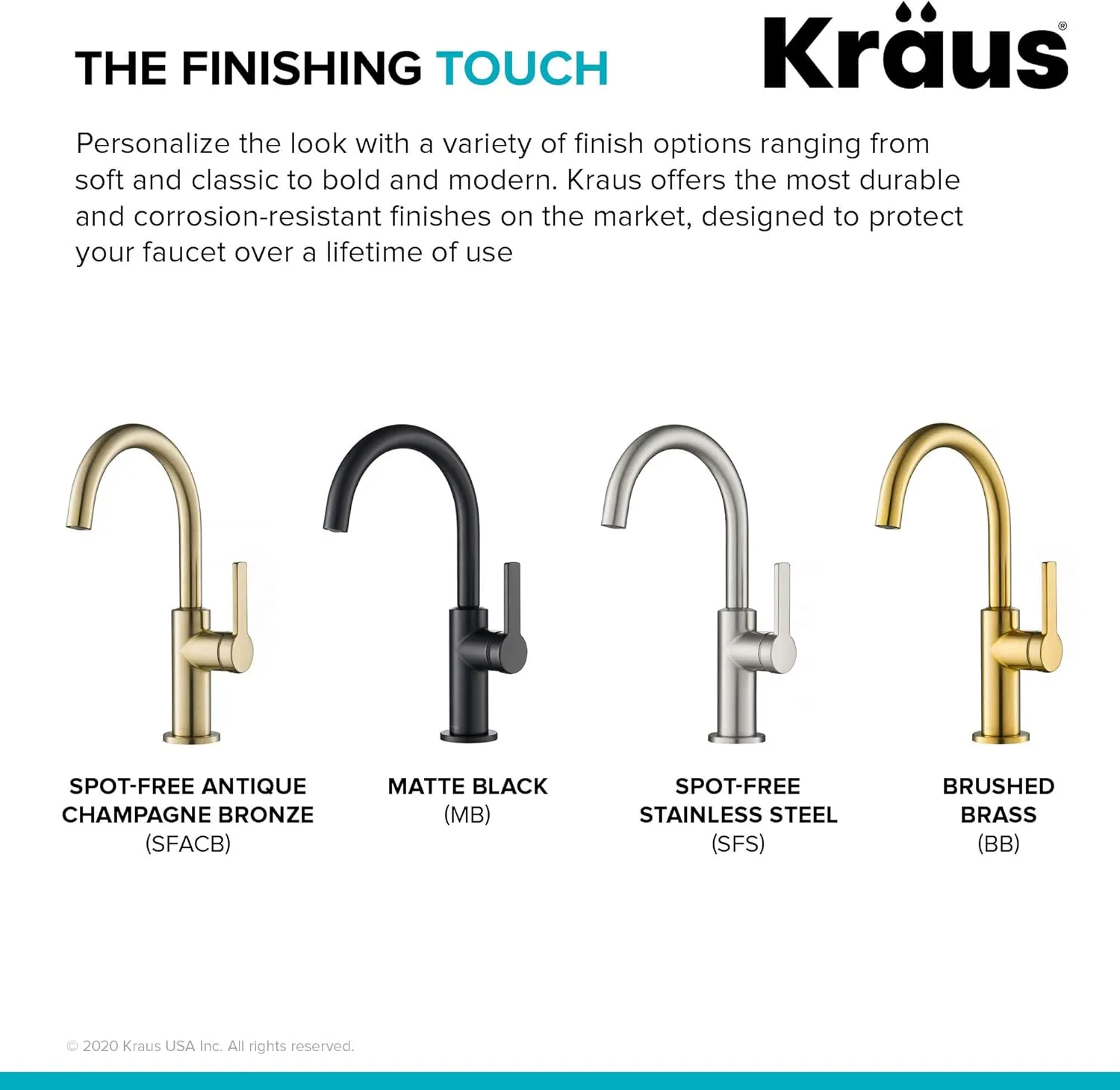 Kraus Oletto Single Handle Kitchen Bar Faucet in Brushed Brass, Kitchen Sink Faucets, KPF-2822BB