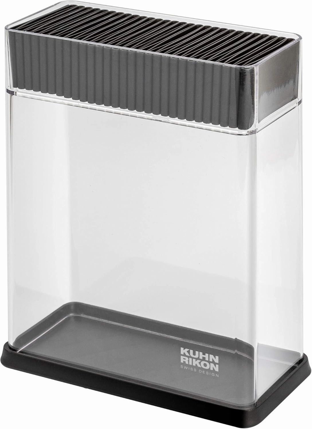 KUHN RIKON Colori Knife Block without Knives, Transparent, Unequipped