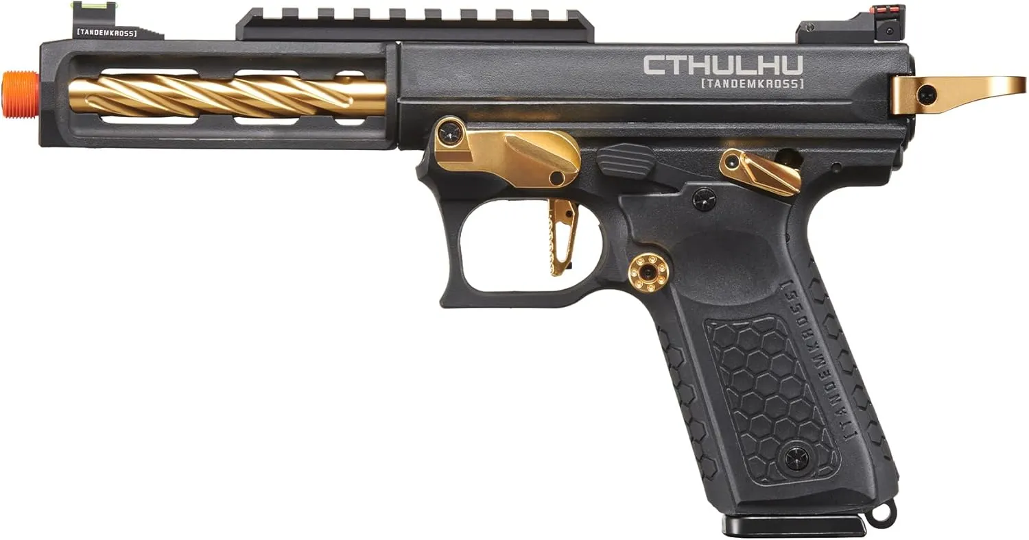 Lancer Tactical Full Auto/Semi Gas Blowback Airsoft Pistol w/Extra Magazine (‎Tandemkross Cthulhu)