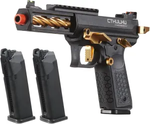 Lancer Tactical Full Auto/Semi Gas Blowback Airsoft Pistol w/Extra Magazine (‎Tandemkross Cthulhu)