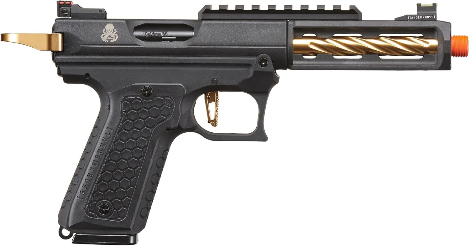 Lancer Tactical Full Auto/Semi Gas Blowback Airsoft Pistol w/Extra Magazine (‎Tandemkross Cthulhu)