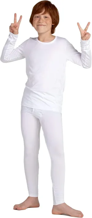 LAPASA Boys Thermal Underwear Set Fleece Lined Long John Base Layer Top & Bottom Ski Winter Extreme Cold B03