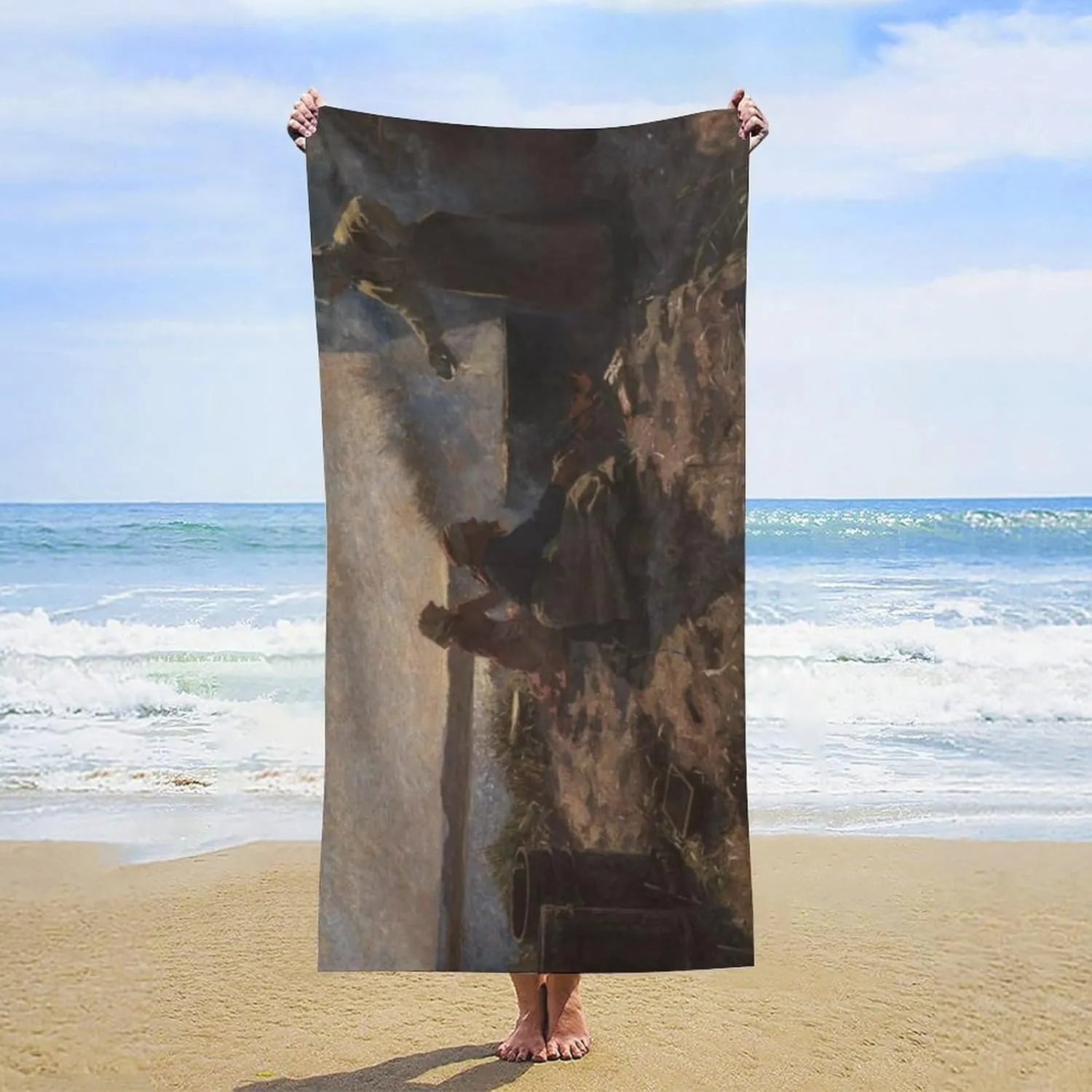 Large Beach Towel Microfiber Quick Dry Sand Free Oversized Pool Towel Lightweight Travel Towel Soft Absorbent Bath Blanket for Swimming Camping Yoga Outdoor Essentials 63×31.5in Cooking By River