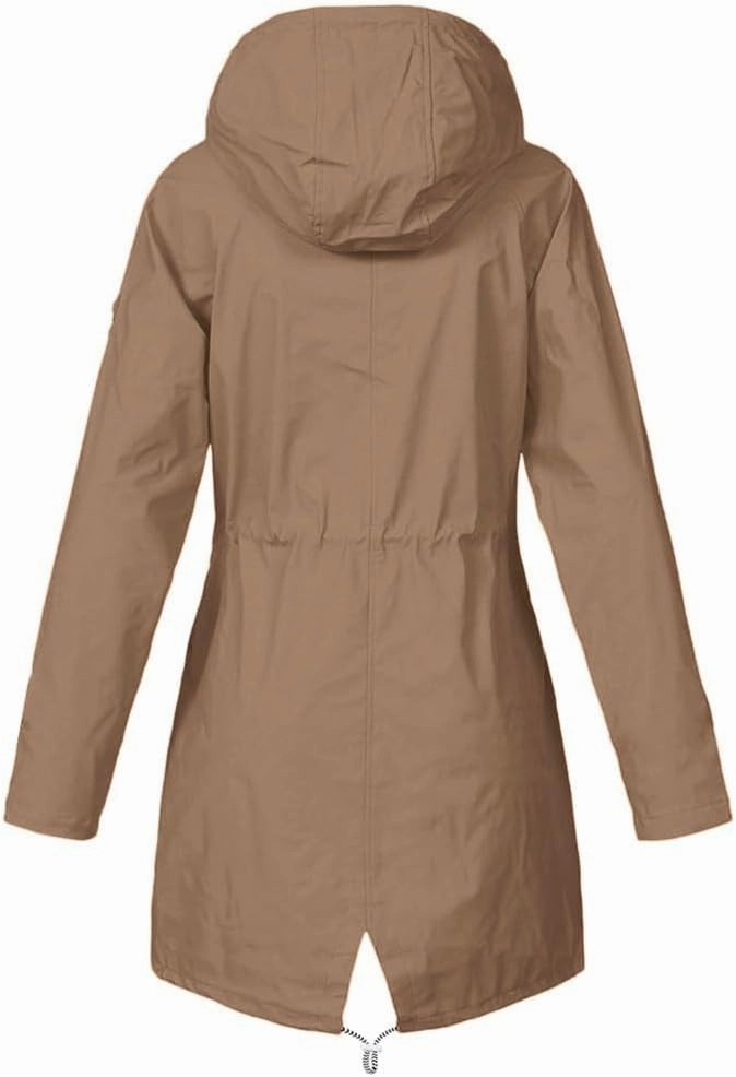 LCMTWX Women Oversized Fleece Lined Raincoat Windproof Outdoor Coat Plus Women's Coat Outdoor Mountain Jackets Rain Jacket